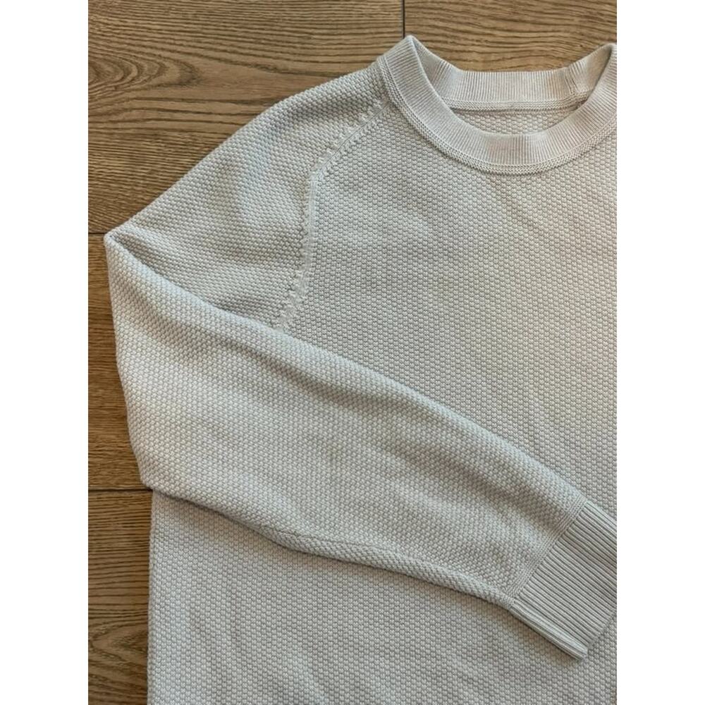 Lululemon Men's Crewneck Knit Sweater, White (Medium)